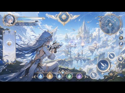 UI 二次元元素幻想风格与提示词